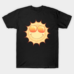 Smiling Cartoon Sun T-Shirt